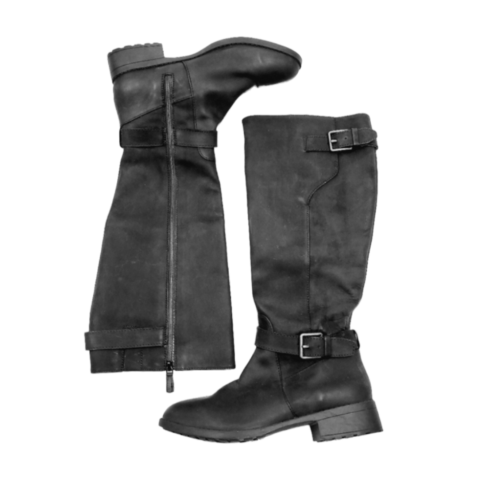 Cole Haan Black Tall Hastings Waterproof Boots Womens Size 8